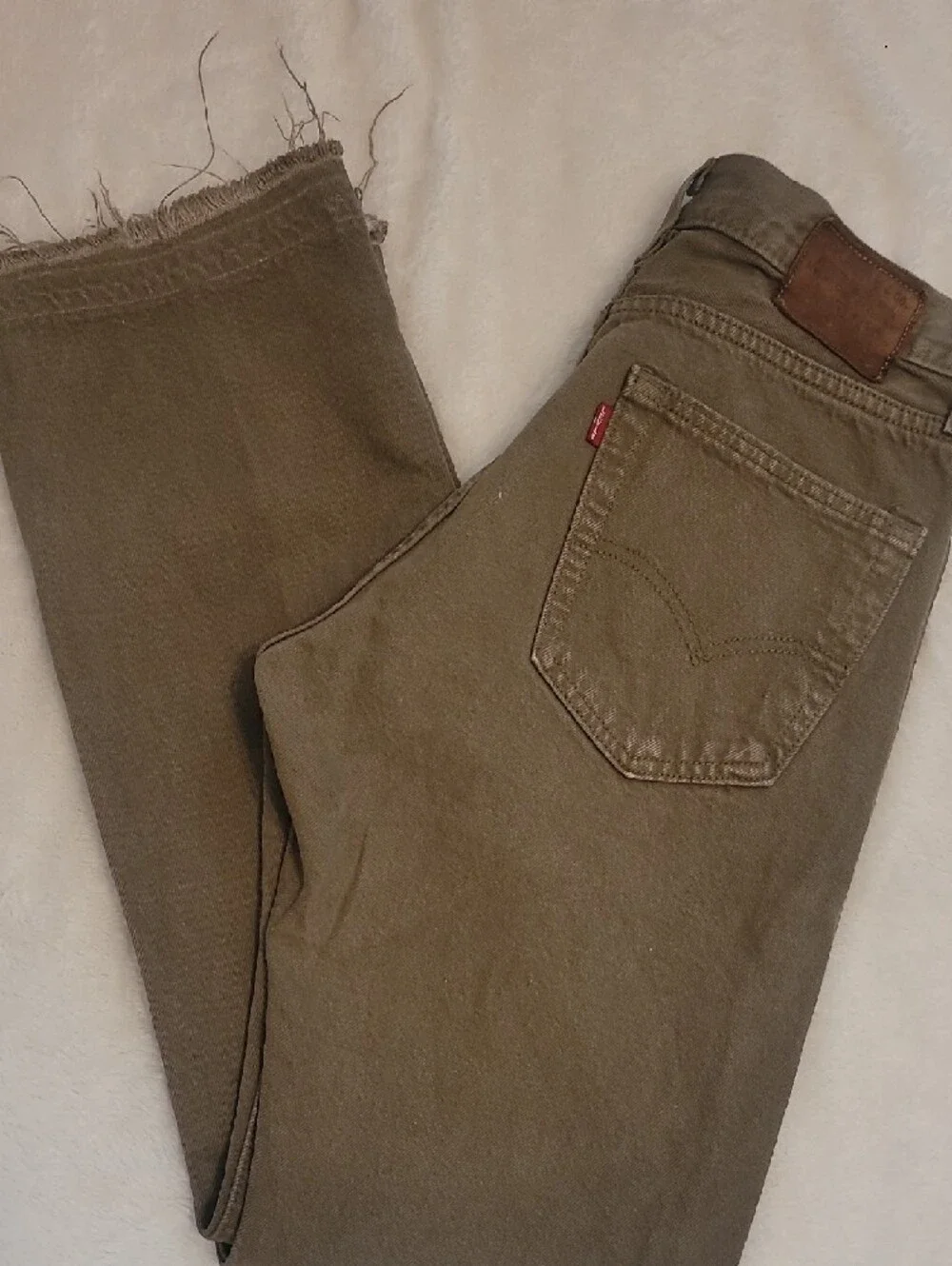 Levi's Vintage Big E Men's Green Straight Jeans with Red Tab